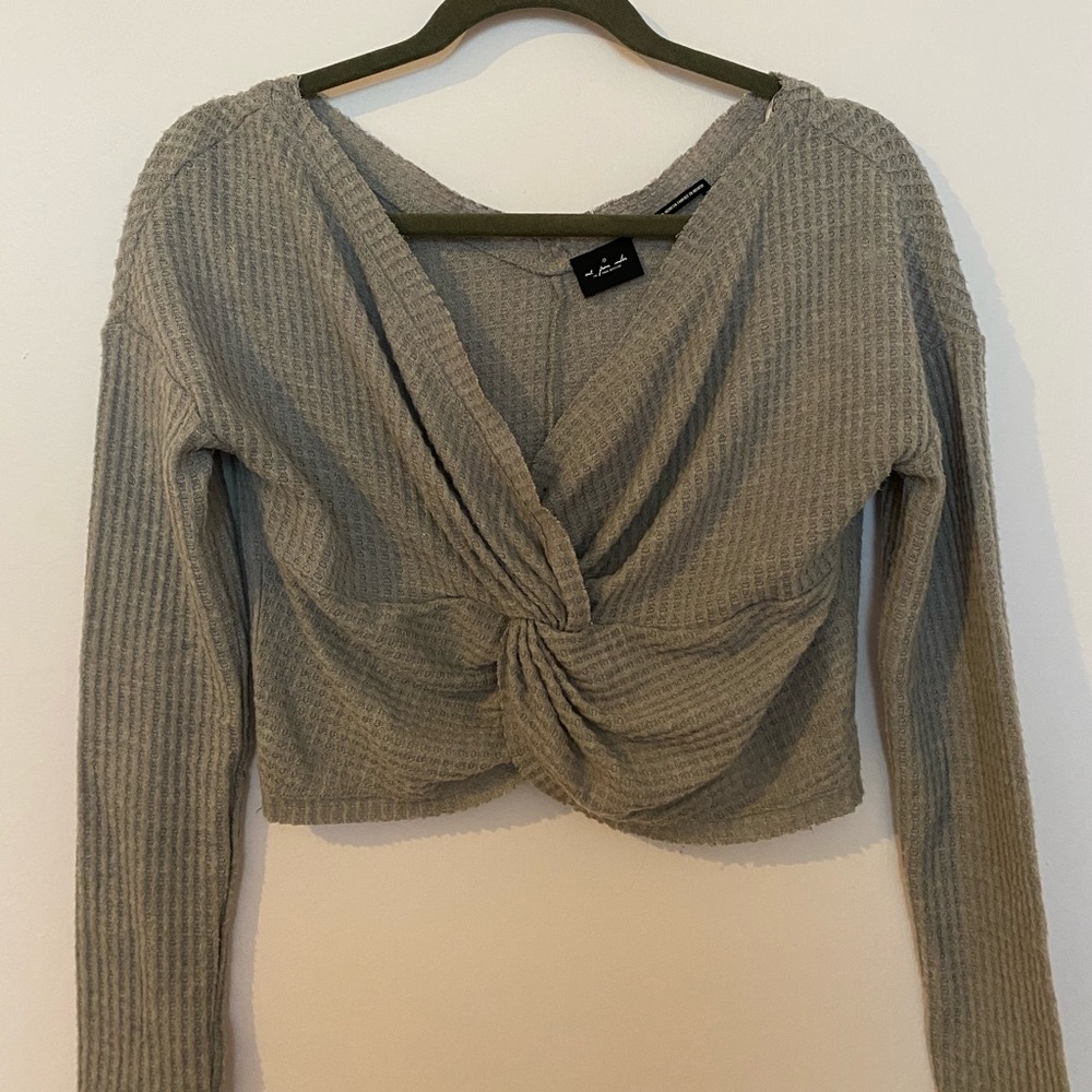 Urban Outfitters Grey Crop Top